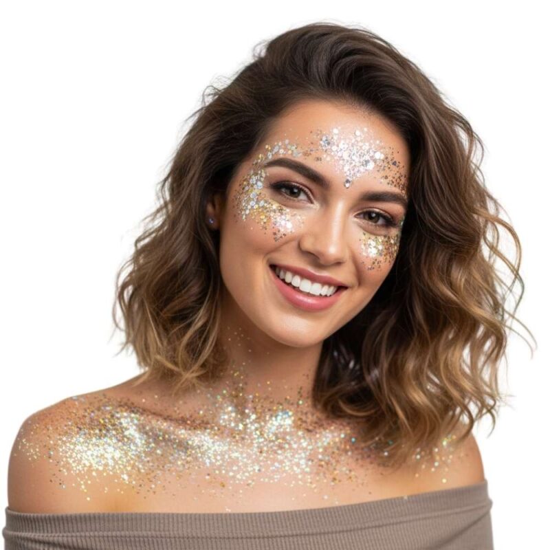 מארז נצנצים פרימיום Glitter Joy לפנים, לגוף ולשיער