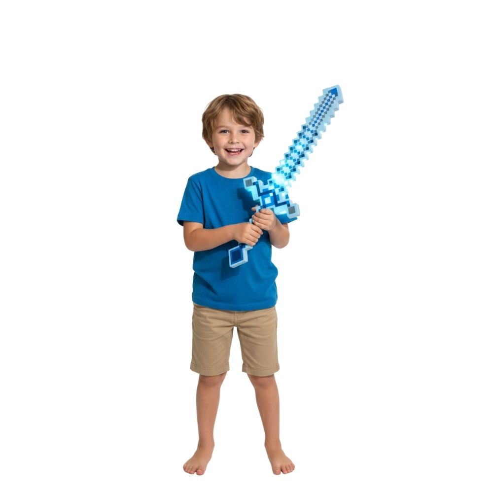 חרב פיקסלים עם אורות וצלילים