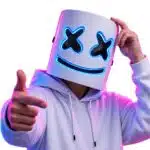 מסכת DJ Marshmello עם אורות לד
