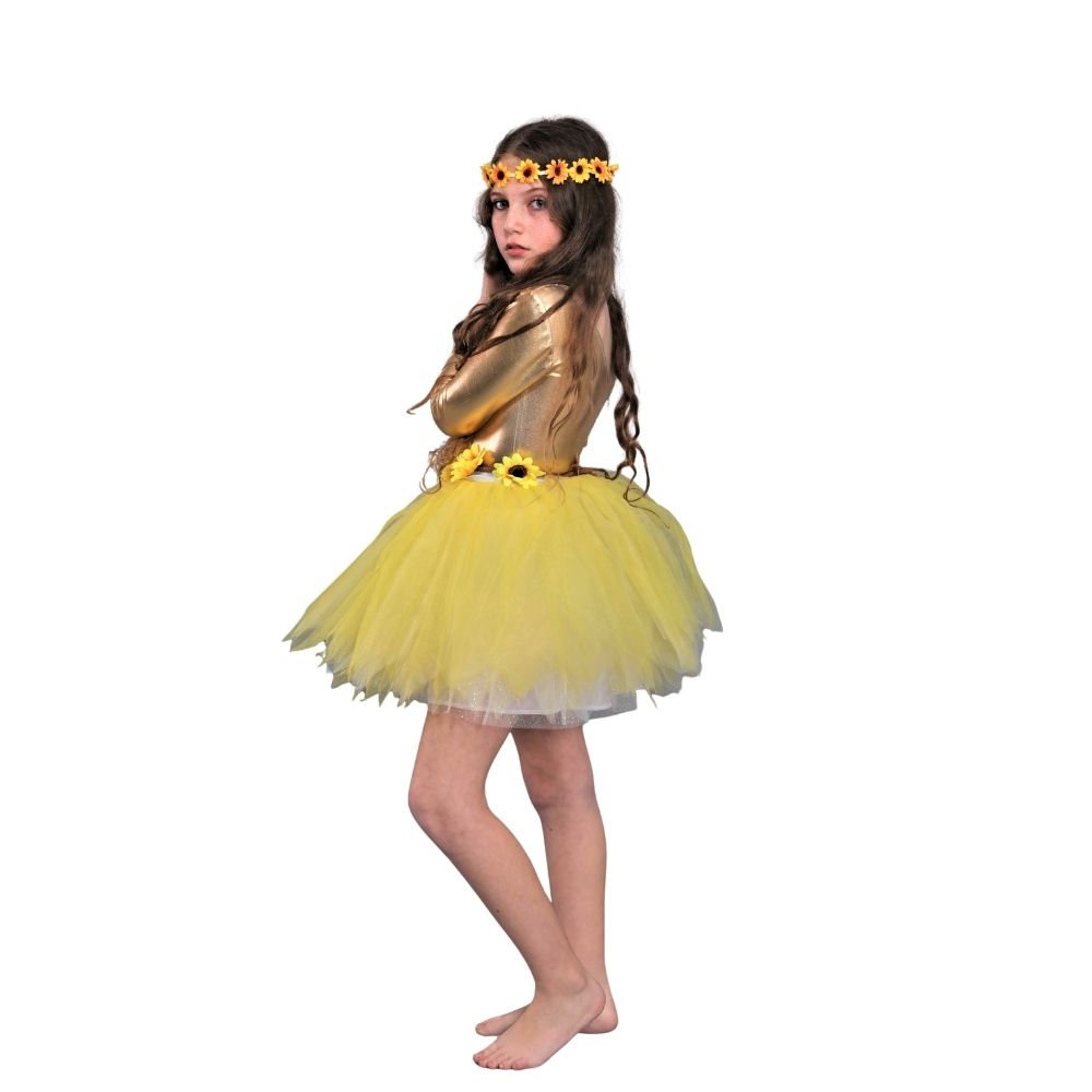 תחפושת מעוצבת חמנייה לילדות