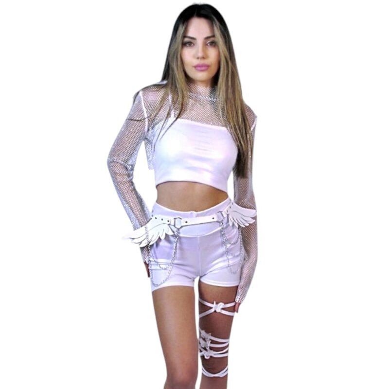 חגורת מותן כנפיים משולבת שרשראות