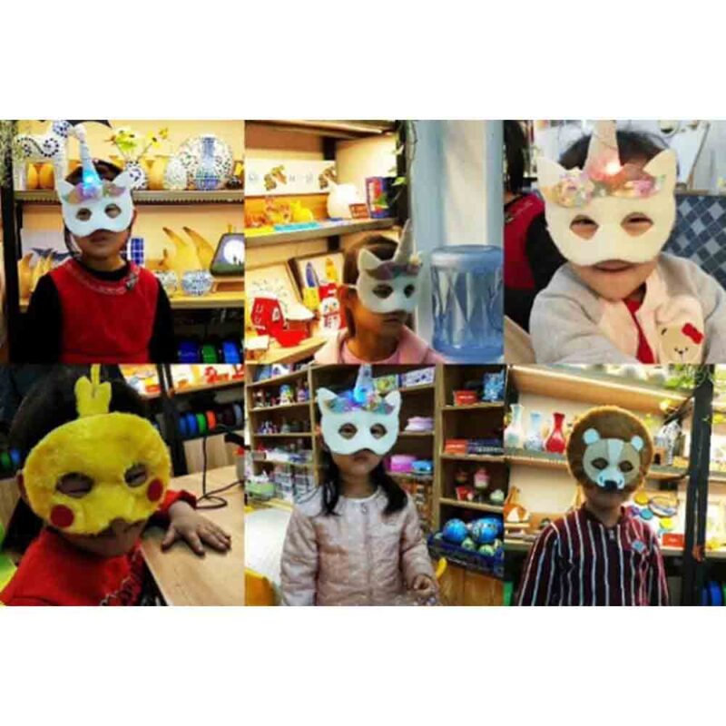 מסכת פנדה DIY עם תאורת לד: עשו זאת בעצמכם