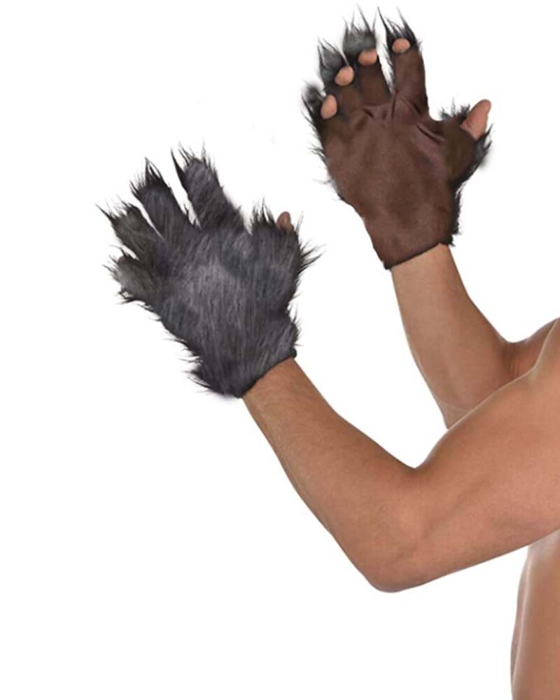 כפפות פרווה - אפור