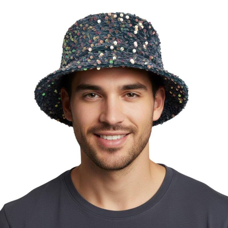 כובע באקט פסטיבלים נוצץ
