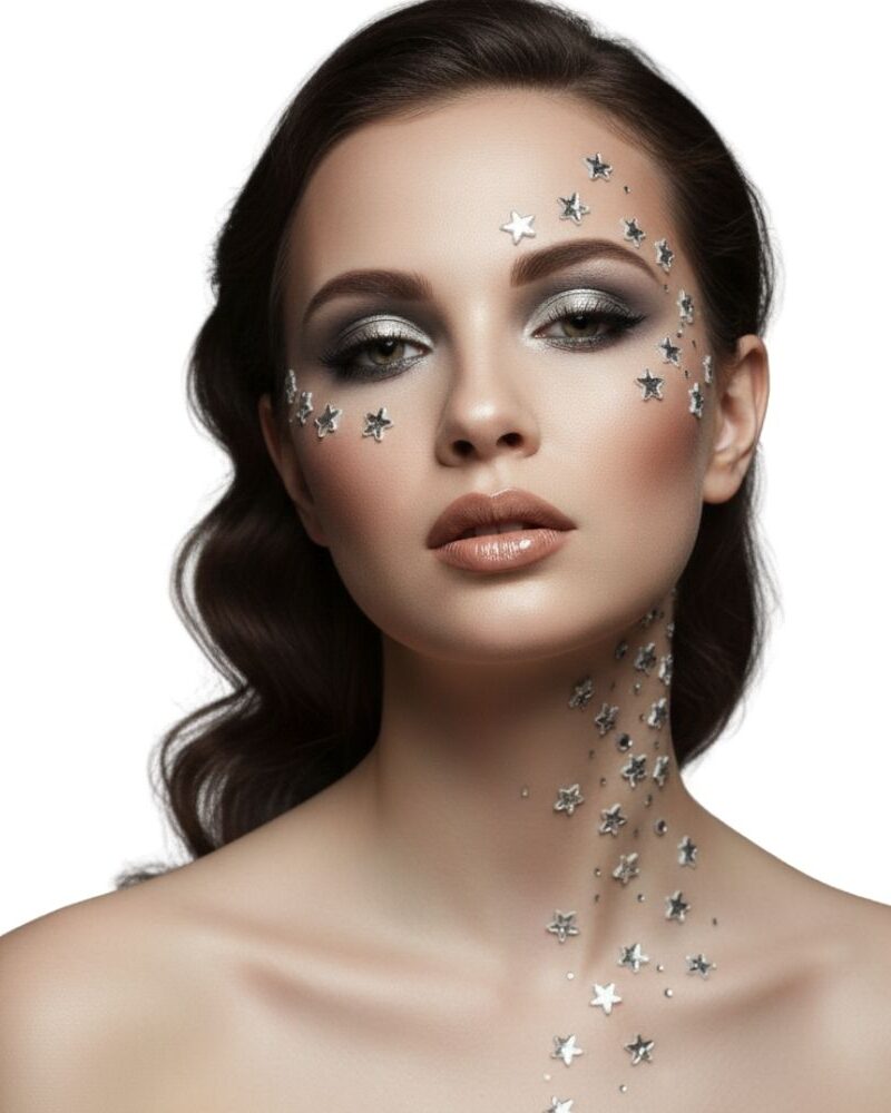 מדבקות כוכבים לפנים ולגוף