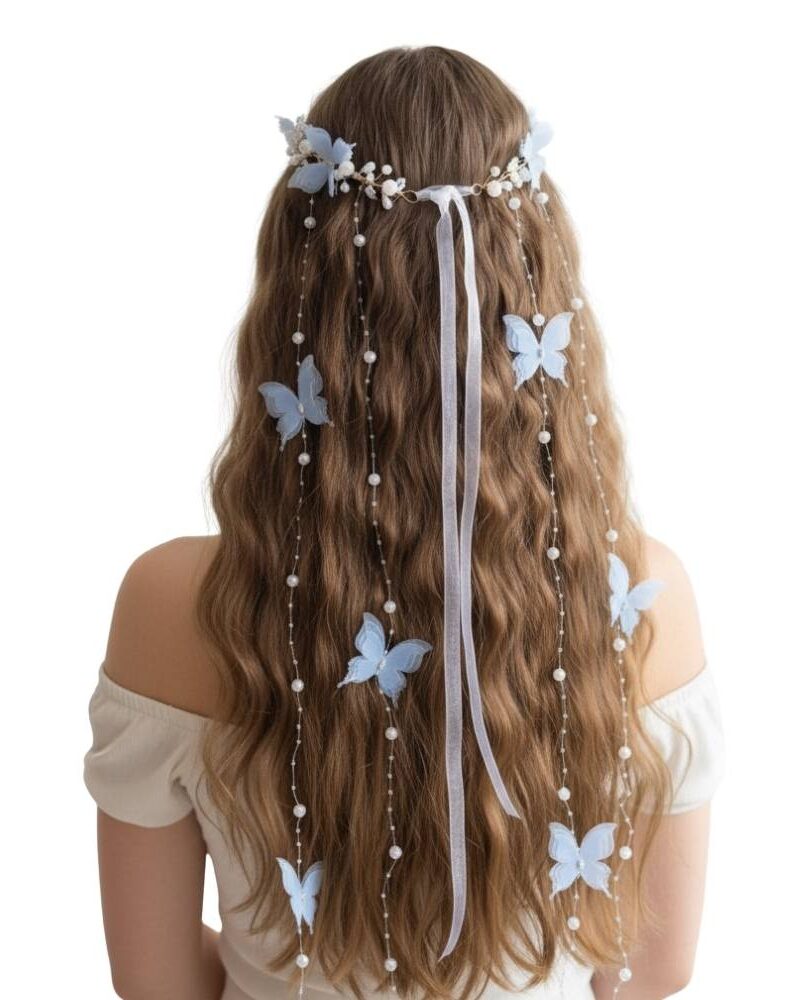 כתר פרפרים קסומים נופלים