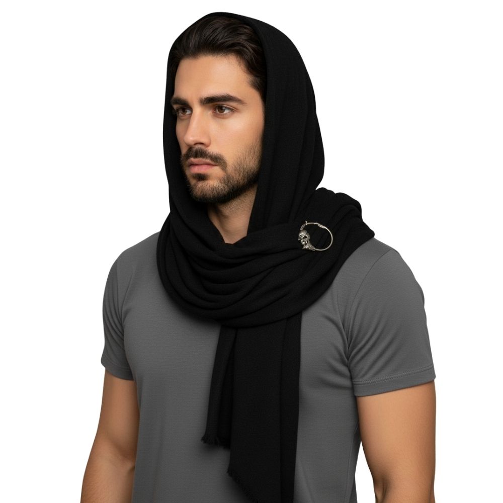 צעיף פסטיבלים מעוצב עם סיכה 🏜️