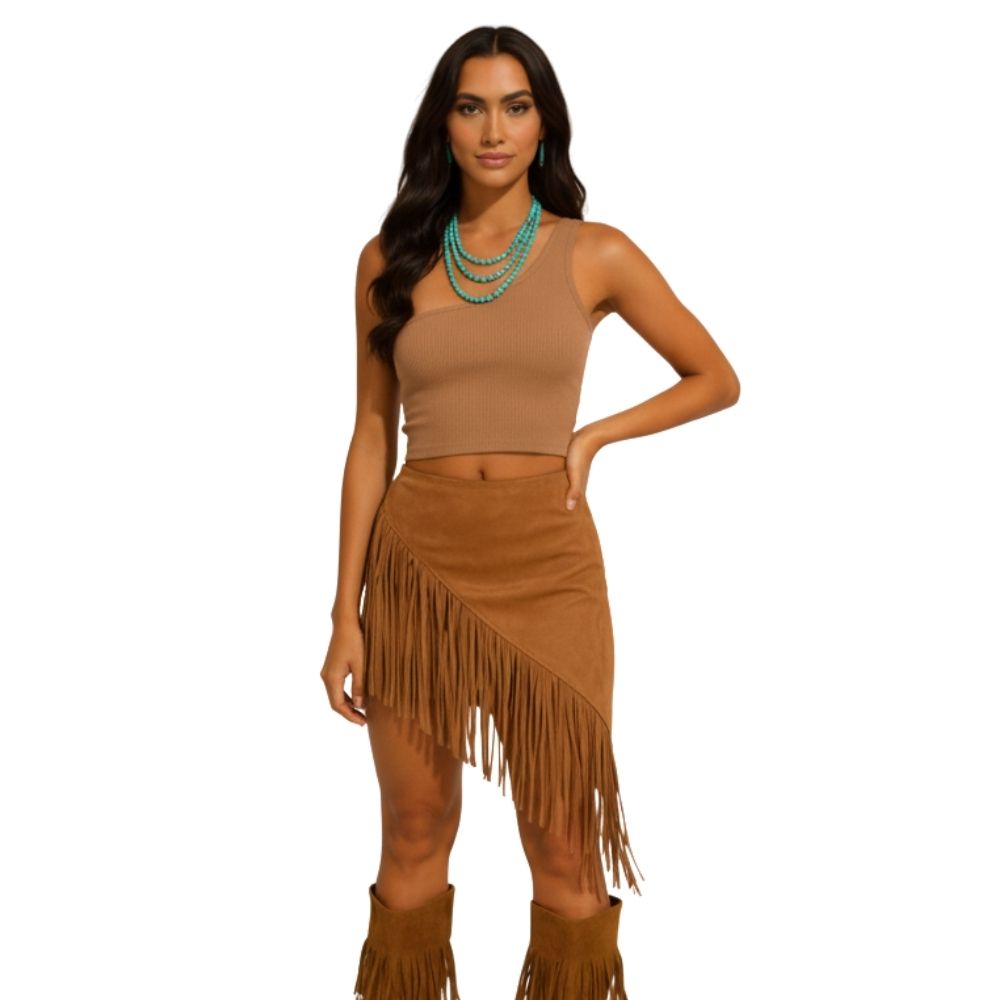 חצאית פרנזים מעוצבת