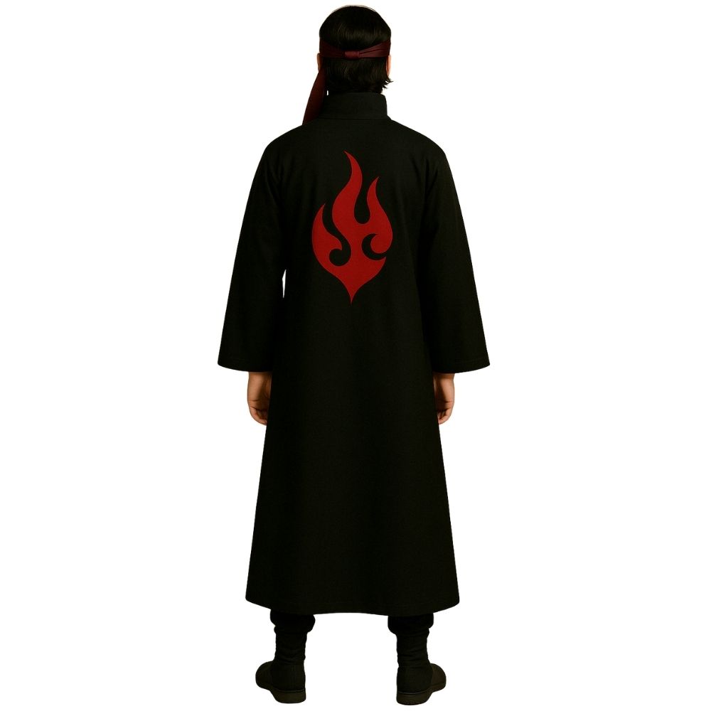 חלוק סמוראי שחור אדום לגבר : לוק לוחם אייקוני לפורים