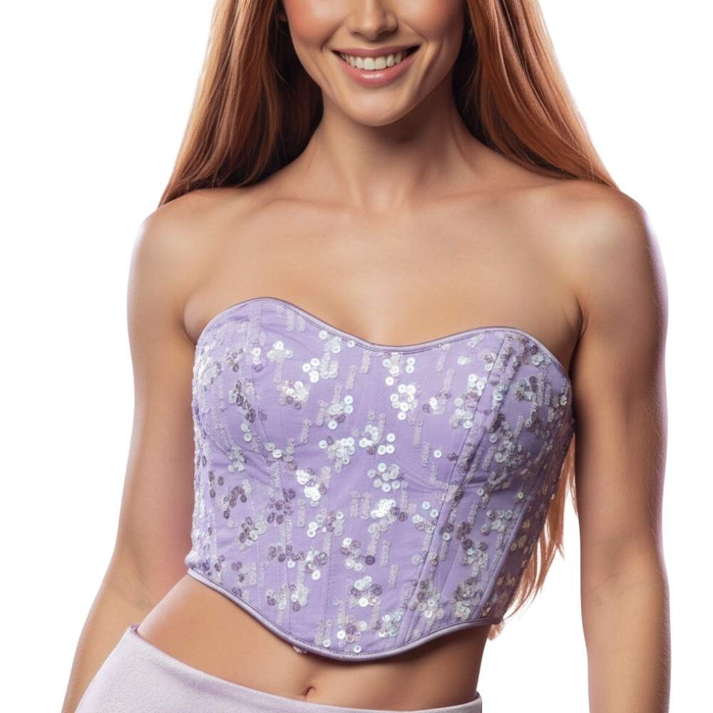 מחוך סגול פייטים ✨💜✨מידה L