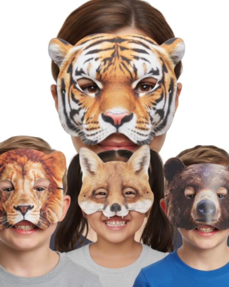 מסכות EVA חיות  / דב / נמר / שועל