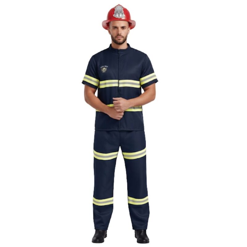 תחפושת כבאי לגבר: שחור או אדום