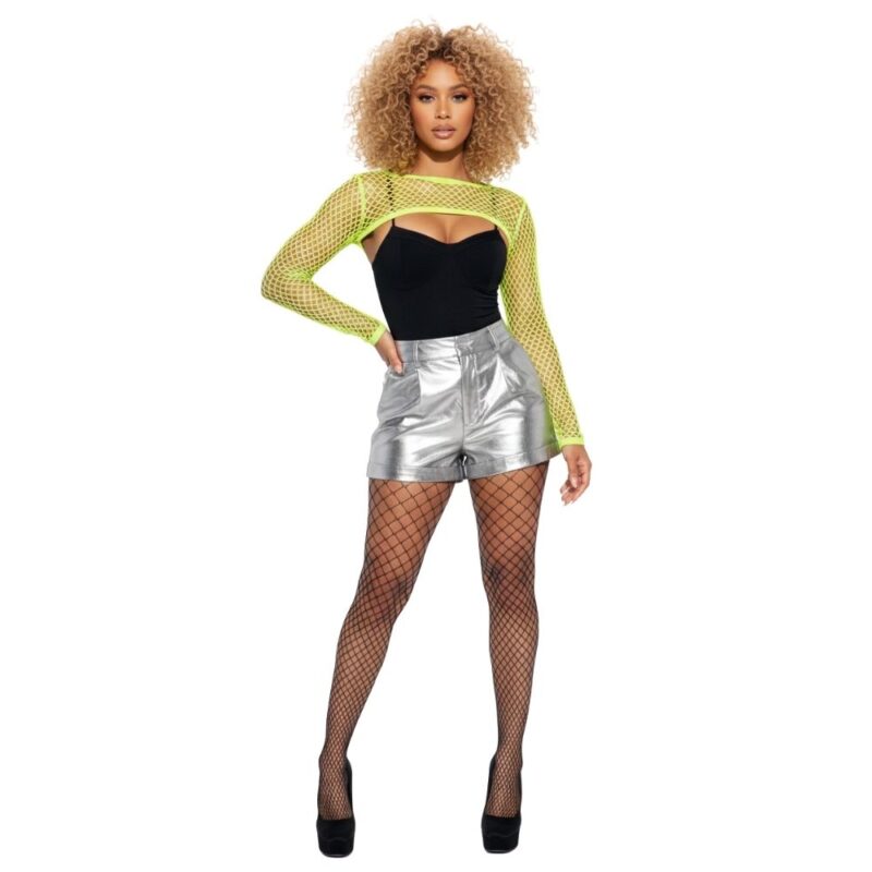 טופ רשת שחור או צהוב לנשים