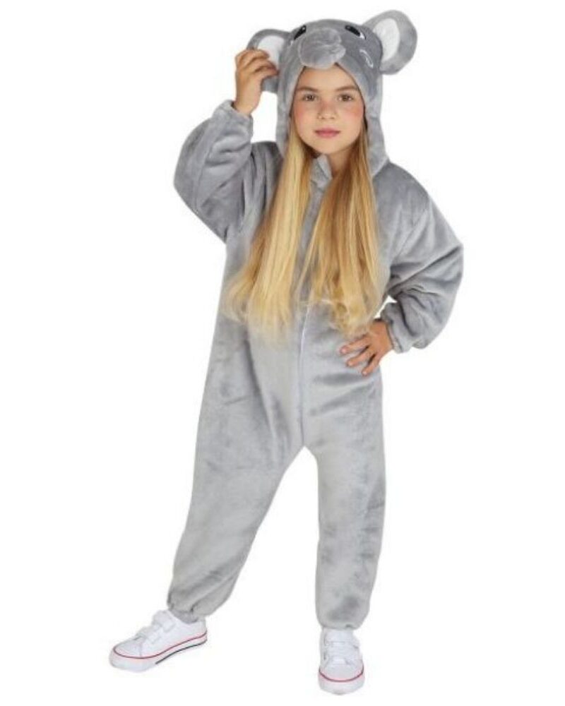 תחפושת פיל עם צליל לילדים גיל 3 עד 4 שנים 98 עד 104 ס"מ 🐘✨