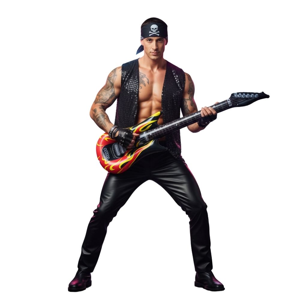 וסט פייטים שחור מנצנץ לגבר : למראה דיסקו, תחפושות רוקסטאר ומסיבות