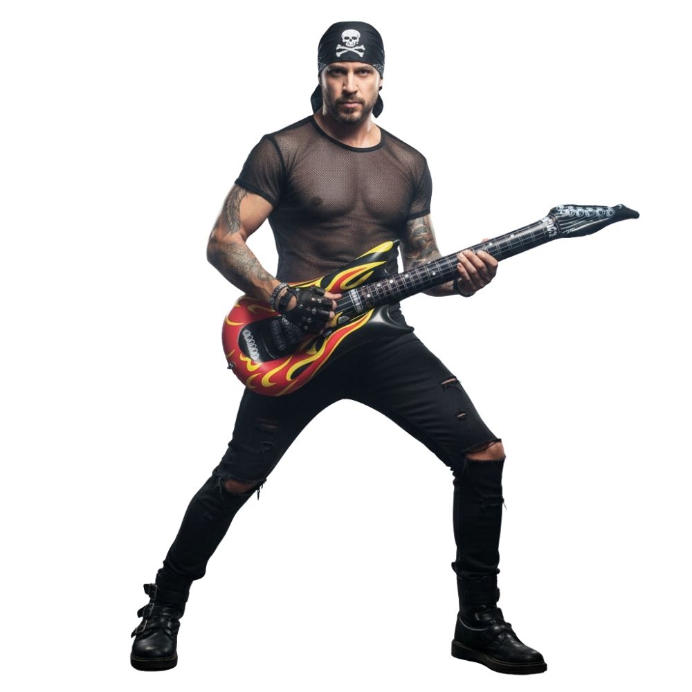 חולצת רשת שחורה לגבר : למראה נועז, תחפושות רוקסטאר ומסיבות טכנו