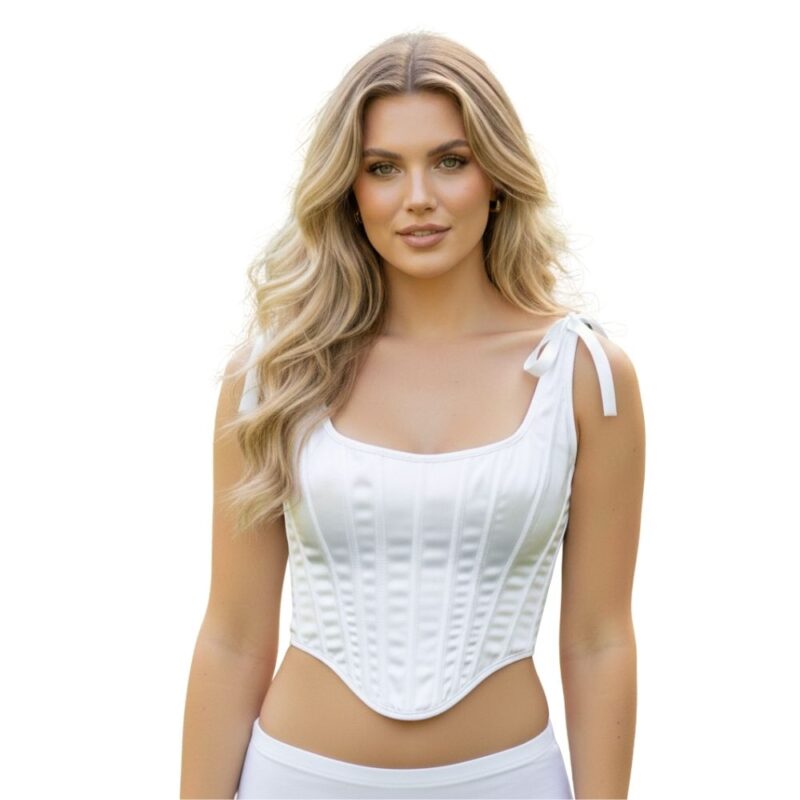 מחוך עצמות יוקרתי בגוון לבן פנינה, המראה החגיגי והנקי המושלם