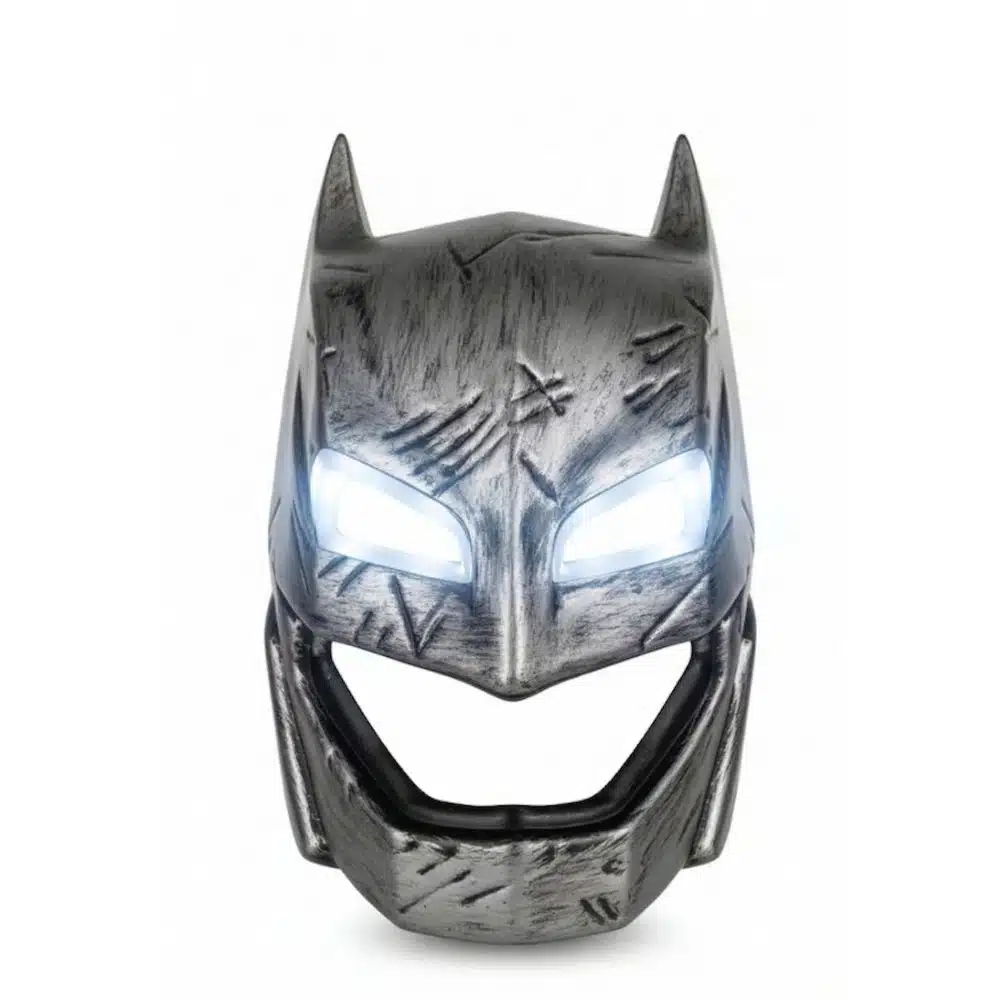 מסכת באטמן (Batman) מקורית לילדים עם אור : עיצוב קרב רשמי לגיבורים קטנים
