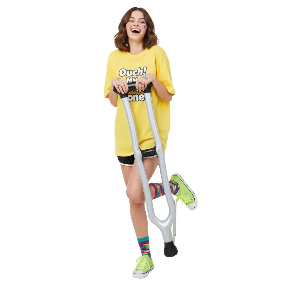 קביים מתנפחים ענקיים (125 ס"מ) - אביזר מצחיק למסיבות ותחפושות